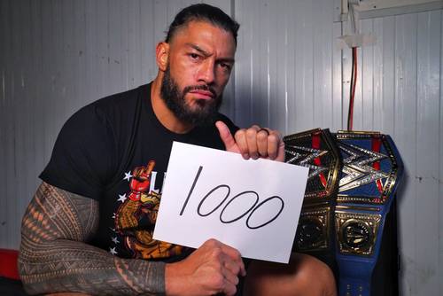 Roman Reigns 1000 días como campeón Twitter @WWERomanReigns