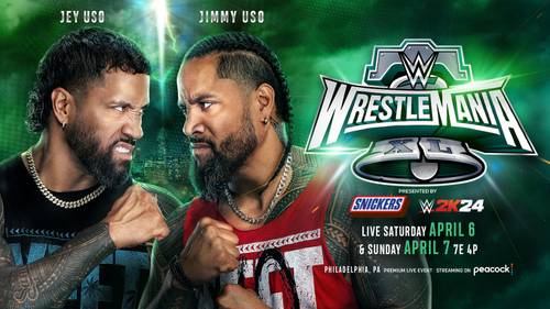 Jey Uso vs. Jimmy Uso en WrestleMania 40