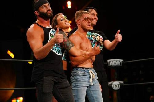 Trent Beretta, Kris Statlander, Orange Cassidy y Chuck Taylor