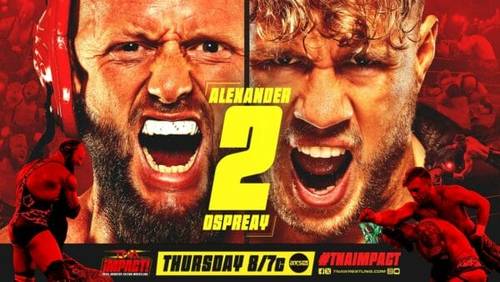 Superluchas - ¡Dos luchadores con la boca abierta en un TNA IMPACT! póster.