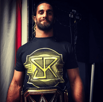 Seth Rollins como campeón mundial de peso completo WWE - instagram.com/wwe