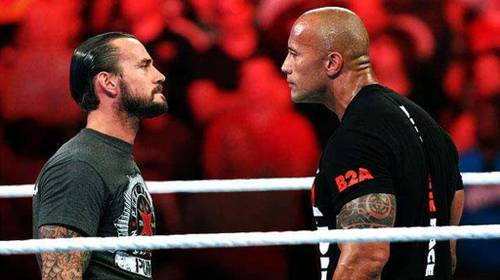 CM Punk y Dwayne &quote;The Rock&quote; Johnson Cara a Cara en WWE Monday Night Raw / WWE©