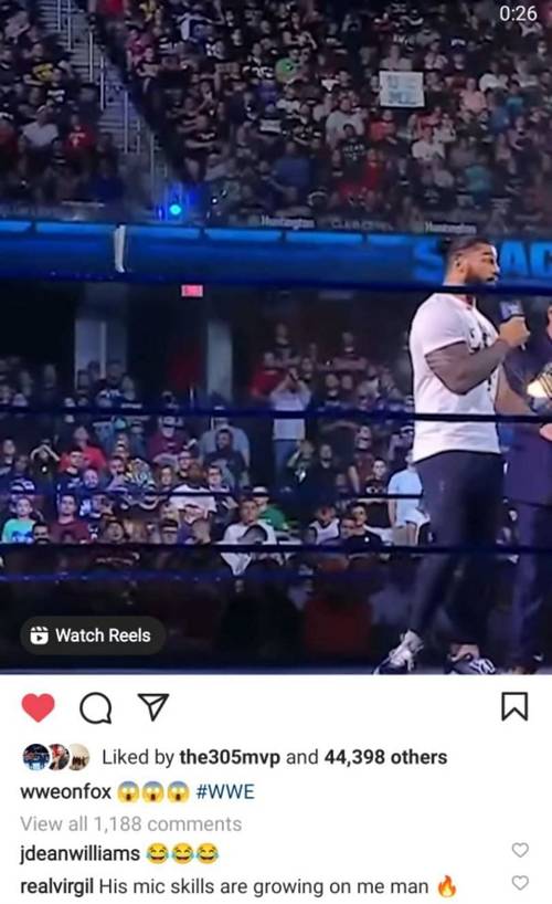 WWE Instagram Virgil