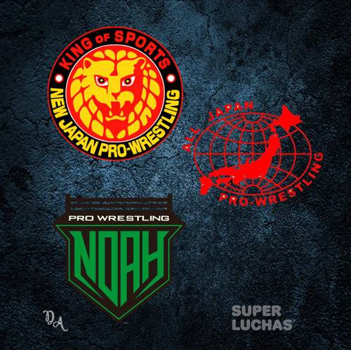 NJPW AJPW NOAH logos