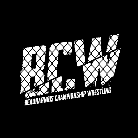 Superluchas - El logo de bcw sobre fondo negro. Resultados Beauharnois Championship Wrestling 29 de diciembre 2023