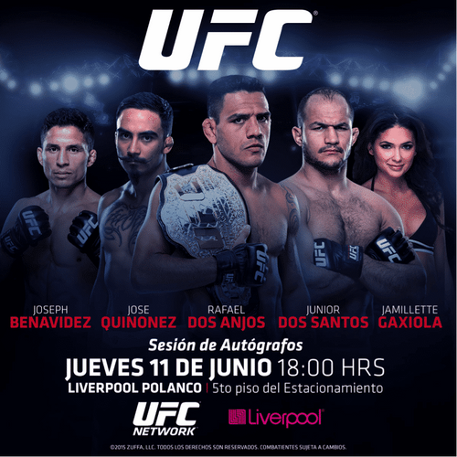 Firma de Autografos  Polanco UFC 188