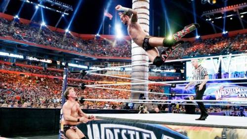 Chris Jericho y CM Punk en WrestleMania 28 WWE