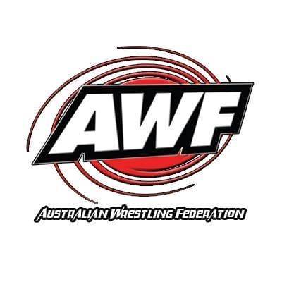 Superluchas - El logotipo de la Federación Australiana de Lucha Libre, que muestra los emocionantes eventos de la Revolución de Año Nuevo.