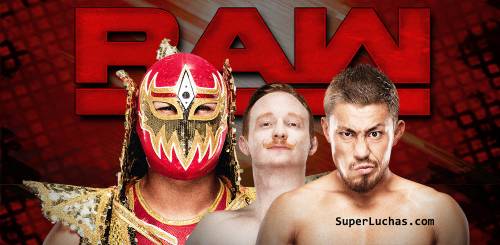 Gran Metalik, Jack Gallagher y Akira Tozawa en WWE Monday Night Raw (19/09/2016) / SÚPER LUCHAS - SuperLuchas.com