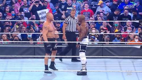 Brock Lesnar vs. Bobby Lashley - WWE Royal Rumble 2022