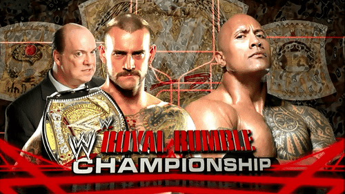 CM Punk vs. The Rock - Royal Rumble 2013