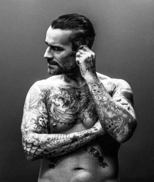 CM Punk / Photo by Michael Avedon - Esquire 3