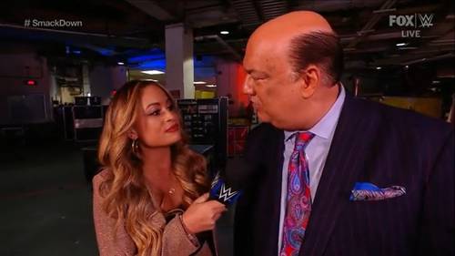 Paul Heyman y Kayla Braxton - WWE SmackDown 10 de septiembre 2021