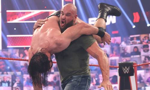 Braun Strowman y Drew McIntyre - WWE Raw