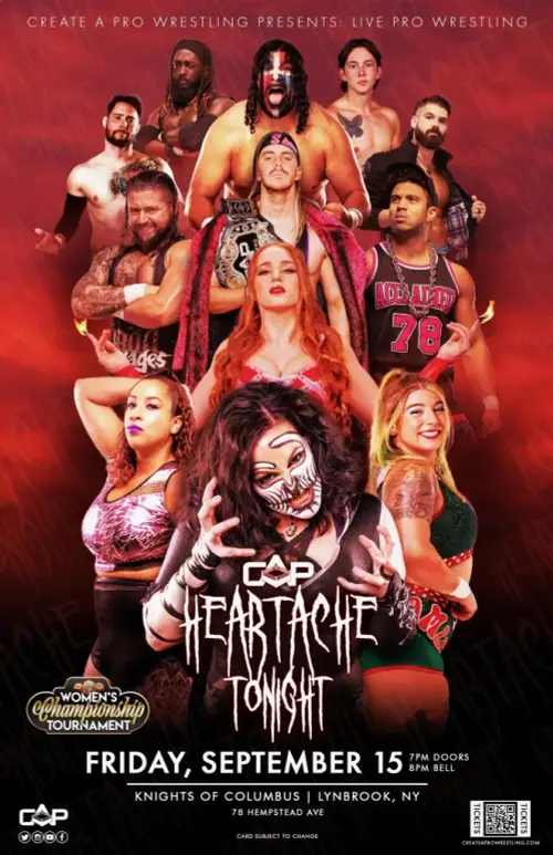 El cartel de Heartache Tonight de WWE | Resultados 15 de septiembre 2023.