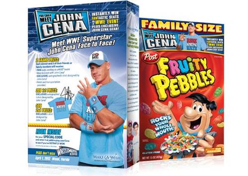 John Cena ya ha aparecido en las cajas de Fruity Pebbles