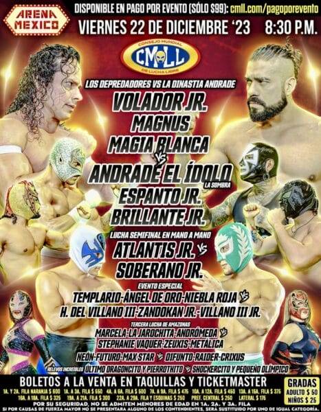 Superluchas - Un emocionante volante para el reencuentro entre Andrade y Volador Jr. en una épica lucha de lucha libre.