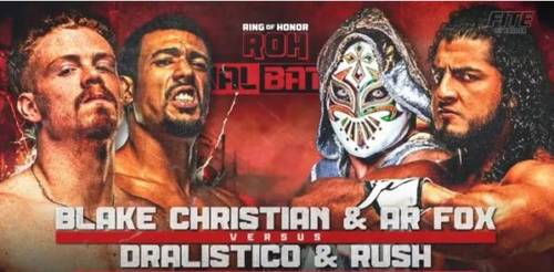Blake Christian y AR Fox vs Dralistico y Rush ROH Final Battle 2022