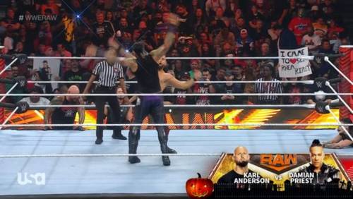 Karl Anderson vs Damian Priest en WWE RAW 31 de octubre 2022