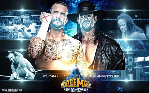 CM Punk vs Undertaker - Wallpaper