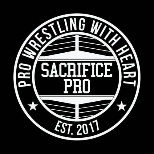 Superluchas - Resultados Sacrifice Pro Wrestling 17 de diciembre de 2023 | Logo con corazón para lucha libre profesional.