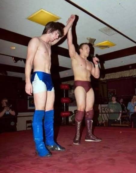 Zack Sabre Jr y Bryan Danielson en 2008