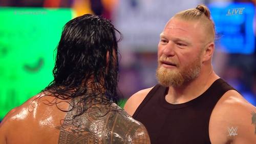 Roman Reigns y Brock Lesnar cara a cara en el PPV WWE SummerSlam 2021 (21/08/2021) / WWE