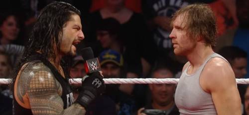 Roman Reigns y Dean Ambrose tras WWE Raw 16-11-15