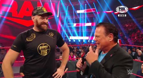 Tyson Fury y Braun Strowman Jerry &quote;The King&quote; Lawler WWE Raw
