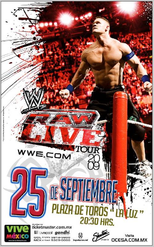 WWE RAW Live México Septiembre 2009 - Leon, Guanajuato