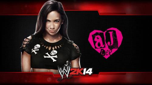 AJ Lee en WWE 2K14 - imagen por @realcoryledesma