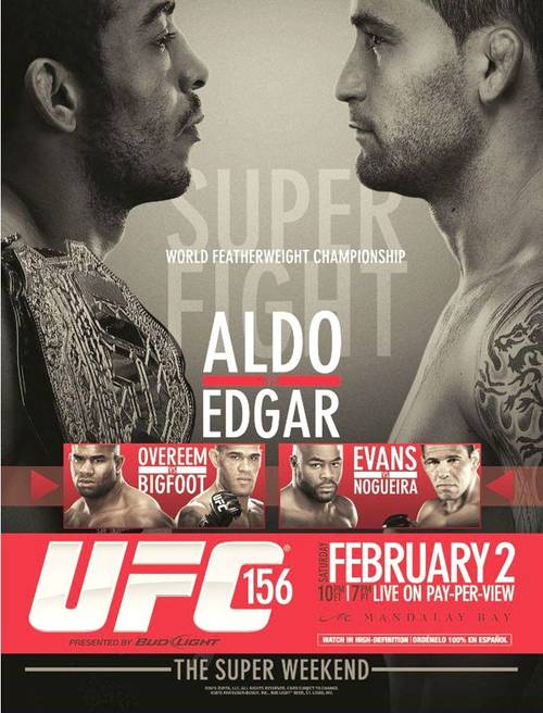 UFC 156 Poster oficial / UFC.com