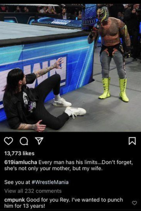 CM Punk Rey Mysterio Instagram