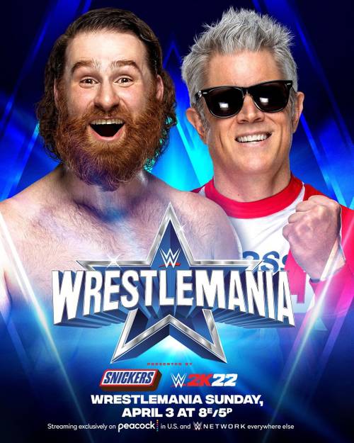 Sami Zayn luchará contra Johnny Knoxville, estrella de Hollywood, en WrestleMania 38