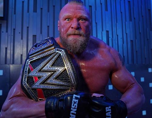 Brock Lesnar tras coronarse Campeón WWE en WWE Day 1 - WWE