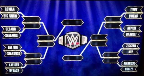 Participantes en el Torneo por el WWE World Heavyweight Championship (09/11/2015) / Twitter.com