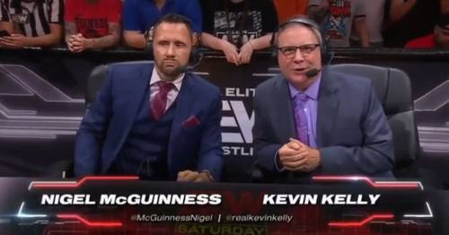 Nigel McGuinness y Kevin Kelly en Collision de AEW