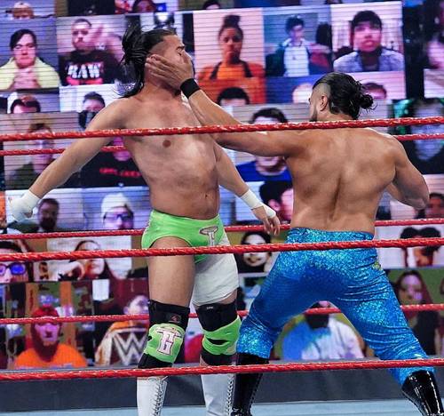 Andrade vs Angel Garza - Raw 12 de octubre 2020