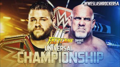 Kevin Owens vs. Goldberg por el WWE Universal Championship en el PPV WWE Fastlane 2017