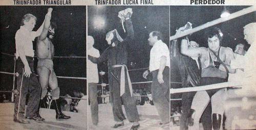 Fuerza Guerrera, Octagón, Huracán Ramírez (14 de diciembre de 1990).