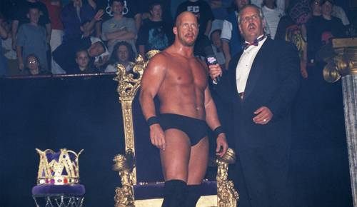 Steve Austin durante el comienzo de la Attitude Era en WWE