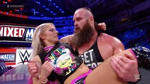 Braun Strowman y Alexa Bliss en WWE el 2019