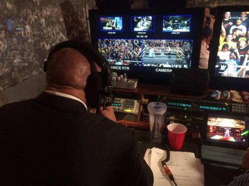 Triple H en backstage de WWE NXT Takeover: Brooklyn