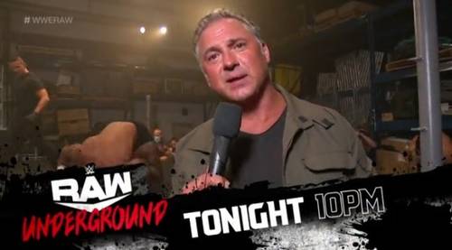 Shane McMahon presentando Raw Underground el 3 de agosto de 2020 - WWE