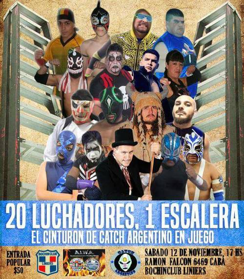 Catch Argentino - Lucha Libre: 12 de noviembre en el Bochin Club Liniers de Buenos Aires