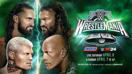 Seth Rollins y Cody Rhodes vs. Roman Reigns y The Rock, WrestleMania XL - WWE