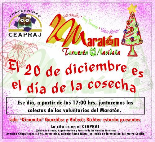 20 de diciembre de 2012: Maratón Tormenta Navideña