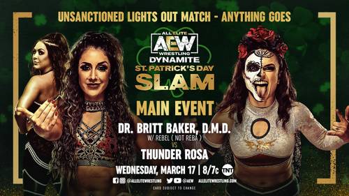 Britt Baker vs. Thunder Rosa - AEW Dynamite St. Patrick's Day