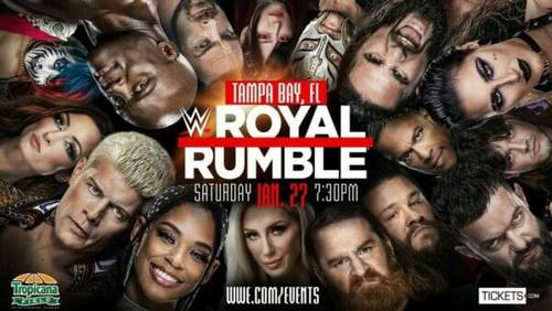Cartel de WWE para Royal Rumble 2024.