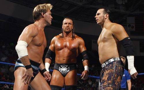 Chris Jericho, Triple H y Matt Hardy juntos en WWE mucho antes de AEW